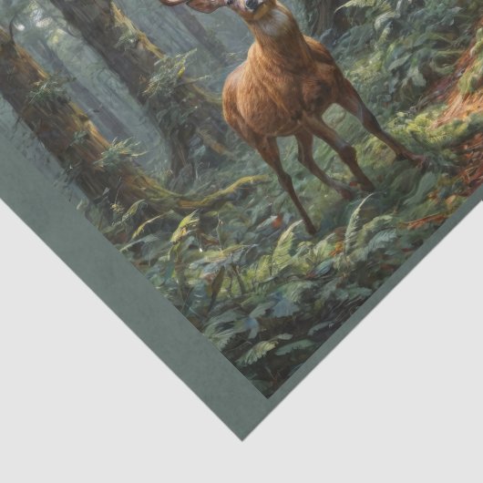 Deers in het bos tissuepapier (Detail)