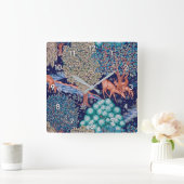 Deers in het bos, William Morris Vierkante Klok (Huis)