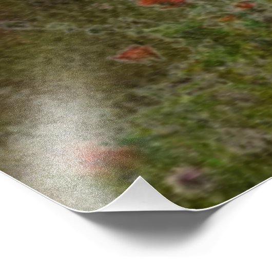 Deers in het najaar poster tapestry tripty (Hoek)