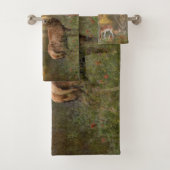 Deers in het najaar poster tapestry tripty bad handdoek (Insitu)