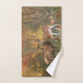Deers in het najaar poster tapestry tripty bad handdoek (Handdoek)