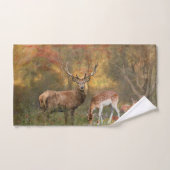 Deers in het najaar poster tapestry tripty bad handdoek (Handdoek)
