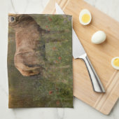 Deers in het najaar poster tapestry tripty theedoek (Quarter Fold)