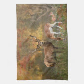 Deers in het najaar poster tapestry tripty theedoek (Verticaal)