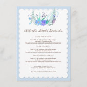 Deers in Love Woodland Winter Wedding Insert Card Informatiekaartje (Voorkant)
