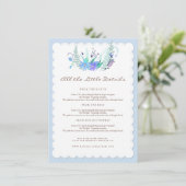 Deers in Love Woodland Winter Wedding Insert Card Informatiekaartje (Staand voorkant)