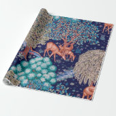 Deers in The Forest, William Morris Cadeaupapier (Uitgerold)