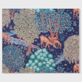 Deers in The Forest, William Morris Cadeaupapier (Vlak)