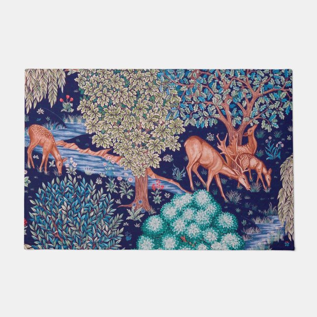 Deers in The Forest, William Morris Deurmat (Voorkant)