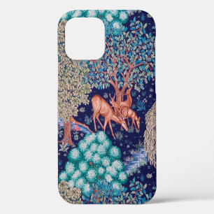 Deers in The Forest, William Morris iPhone 12 Hoesje