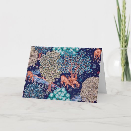 Deers in The Forest, William Morris Kaart (Voorkant)