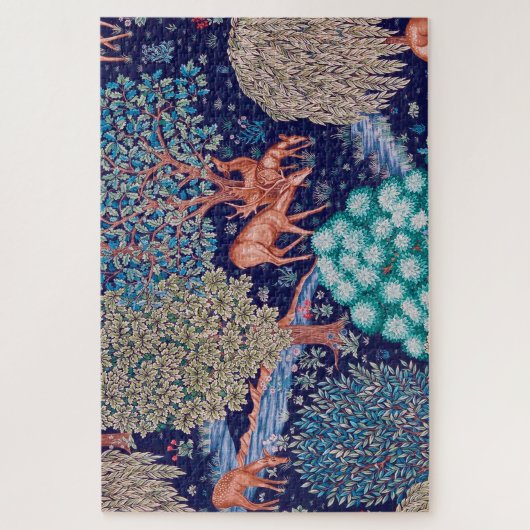 Deers in The Forest, William Morris Legpuzzel (Verticaal)