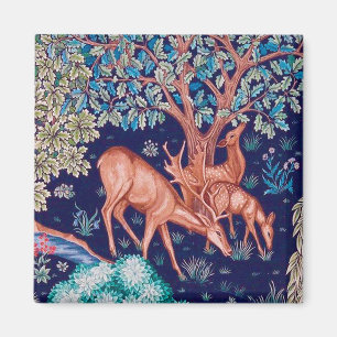 Deers in The Forest, William Morris Magneet