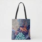 Deers in The Forest, William Morris Tote Bag (Voorkant)