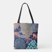 Deers in The Forest, William Morris Tote Bag (Achterkant)