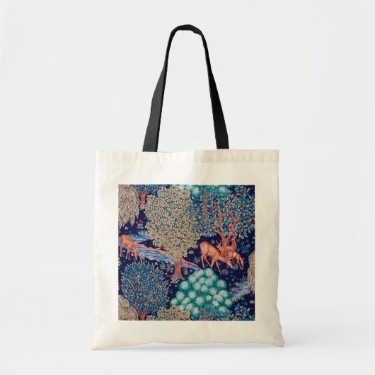 Deers in The Forest, William Morris Tote Bag (Voorkant)