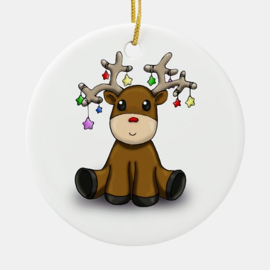 Deers Keramisch Ornament (Voorkant)