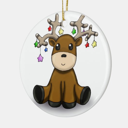 Deers Keramisch Ornament (Links)