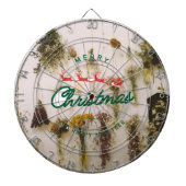 Deer's Merry Christmas Dartboard Dartbord (Voorkant)