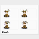 Deers Rechthoekige Sticker (Vel)