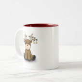 Deers Tweekleurige Koffiemok (Voorkant links)
