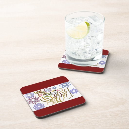 Deer's winter lover  bier onderzetter (Rechterzijde)