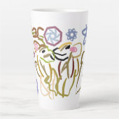 Deer's winter lover  latte mok (Voorkant)