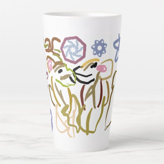 Deer's winter lover latte mok (Voorkant)