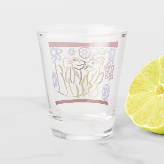 Deer's winter lover shot glas (Achterkant)