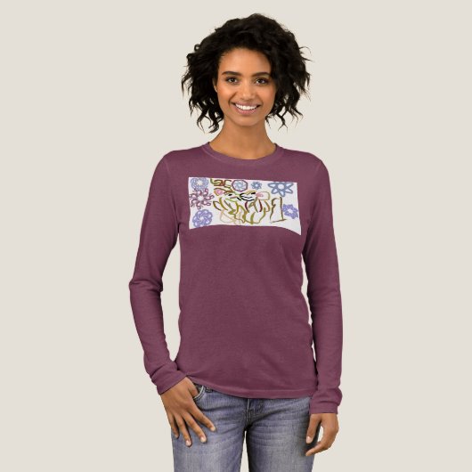 Deer's winter lover  Tri-Blend shirt (Voorkant)