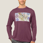 Deer's winter lover Tri-Blend shirt (Voorkant volledig)