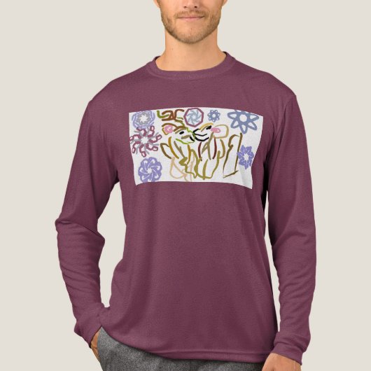 Deer's winter lover Tri-Blend shirt (Voorkant volledig)