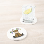 Deers Zandsteen Onderzetter (Zijkant)