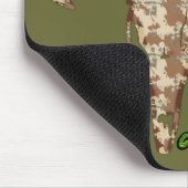 DeerSkull in Digital Brown voor Hunters Muismat (Hoek)