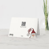 Deerwood Kerst Herten Rustieke Inspirativiteit Kaart (Achterkant)