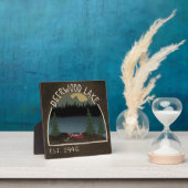 Deerwood Lake Canoe Inspirativiteitsplaque Fotoplaat (Insitu)