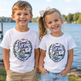 Deerwood Lake Geen Vissen Meer Lake Leven T-shirt