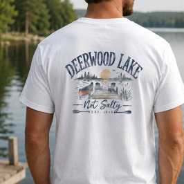 Deerwood Lake “Niet Zout” Vintage Meer Leven T-shirt