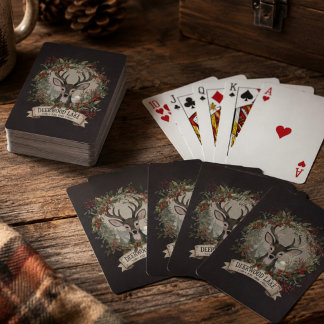Deerwood Lake Woodlawn Deer  Pokerkaarten