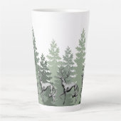 DeerZoi Forest Tall Latte Mok (Voorkant)