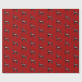 DeerZoi Inpakpapier Rood (Vlak)