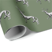 DeerZoi Inpakpapier Zilveren Mos (Rol Hoek)