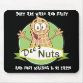 Dee's Nuts Muismat (zwart) (Voorkant)