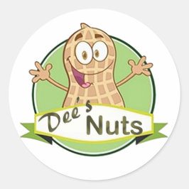 Dee's Nuts-Stickers Ronde Sticker