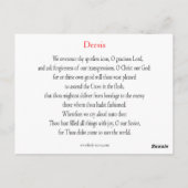 Deesis Prayer-kaart Briefkaart (Achterkant)