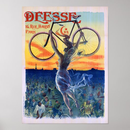 Déesse Cycles 1898  Adverteren Poster (Voorkant)