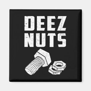 Deez en Nuts Bolt Funny Mechanic Gezegde Joke Fath Magneet
