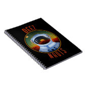 Deez Nauts Astronaut in Outer Space Funny Joke Adu Notitieboek (Rechterzijde)