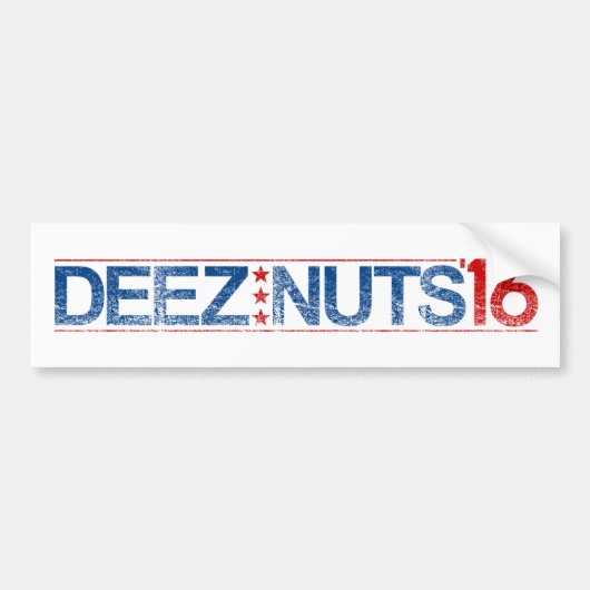 Deez Nuts 2016 Bumpersticker (Voorkant)