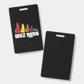 Deez Nuts Electricia Gift Badge (Voor- en achterkant)
